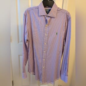 Ralph Lauren Elegant Purple and Green Dress Shirt